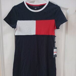 Tommy Hilfiger Color Block T-Shirt Mini Dress